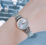 Emporio Armani Gianni T Bar Quartz Silver Dial Silver Steel Strap Watch For Women - AR1935 Authentic Buy Shop Now