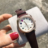 Marc Jacobs Mandy White Dial Brown Leather Strap Watch for Women - MJ1598 Authentic Buy Shop Now