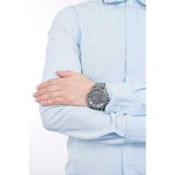 Diesel Mega Chief Chronograph Grey Dial Grey Steel Strap Watch For Men - DZ4466 Authentic Buy Shop Now