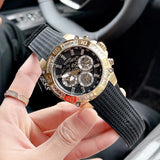 Guess Trophy Multifunction Black Dial Black Rubber Strap Watch for Men - GW0333G2 Authentic Buy Shop Now