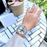 Guess Phoenix Multi Function Silver Dial White Rubber Strap Watch for Men - GW0203G1 Authentic Buy Shop Now
