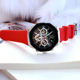 Guess Momentum Black Dial Red Rubber Strap Watch for Men - GW0263G3 Authentic Buy Shop Now