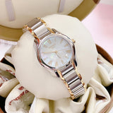 Tissot T Wave Mother of Pearl Dial Two Tone Steel Strap Watch for Women - T023.210.22.117.00 Authentic Buy Shop Now