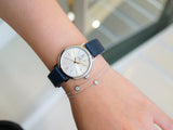IWC Portofino Automatic Silver Dial Blue Leather Strap Watch for Women - IW357411 Authentic Buy Shop Now