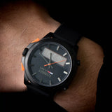 Tommy Hilfiger Jeans Analog Black Dial Black Silicone Strap Watch For Men - 1791763 Authentic Buy Shop Now