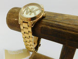 Michael Kors Slim Runway Gold Dial Gold Steel Strap Watch for Women - MK3477 Authentic Buy Shop Now