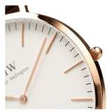 Daniel Wellington Classic St Mawes White Dial Brown Leather Strap Watch For Men - DW00100006 Authentic Buy Shop Now