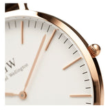 Daniel Wellington Classic Glasgow White Dial Two Tone NATO Strap Watch for Men - DW00100004 Authentic Buy Shop Now