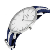 Daniel Wellington Classic Glasgow White Dial Two Tone NATO Strap Watch For Men - DW00100018 Authentic Buy Shop Now