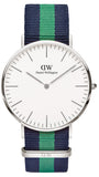 Daniel Wellington Classic Warwick White Dial Two Tone Nylon Strap Watch for Men - DW00100019 Authentic Buy Shop Now