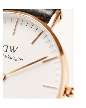 Daniel Wellington Classic Bristol White Dial Brown Leather Strap Watch For Women - DW00100039 Authentic Buy Shop Now