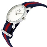 Daniel Wellington Classy Oxford White Dial Two Tone Nylon Strap Watch For Women - DW00100072 Authentic Buy Shop Now