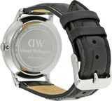 Daniel Wellington Dapper Reading Quartz White Dial Black Leather Strap Watch For Women - DW00100117 Authentic Buy Shop Now