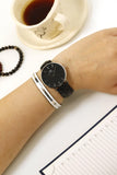 Daniel Wellington Classic Reading Black Dial Black Leather Strap Watch For Women - DW00100147 Authentic Buy Shop Now