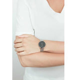 Daniel Wellington Classic Petite Sterling Black Dial Silver Mesh Bracelet Watch For Women - DW00100162 Authentic Buy Shop Now