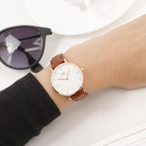 Daniel Wellington Petite St Mawes White Dial Brown Leather Strap Watch For Women - DW00100175 Authentic Buy Shop Now