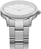 Daniel Wellington Iconic Link White Dial Silver Steel Strap Watch For Women - DW00100207 Authentic Buy Shop Now