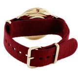 Daniel Wellington Classic Roselyn White Dial Maroon Nylon Strap Watch For Women - DW00100267 Authentic Buy Shop Now