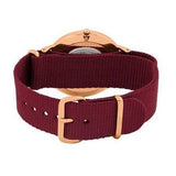 Daniel Wellington Classic Roselyn Black Dial Maroon Nylon Strap Watch For Women - DW00100273 Authentic Buy Shop Now