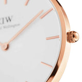 Daniel Wellington Classic Petite Dover White Dial White Nylon Strap Watch For Women - DW00100313 Authentic Buy Shop Now