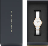 Daniel Wellington Petite Dover Quartz White Dial White NATO Strap Watch For Women - DW001000313 Authentic Buy Shop Now
