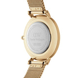 Daniel Wellington Petite Evergold Black Dial Gold Mesh Strap Watch For Women - DW00100345 Authentic Buy Shop Now
