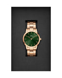 Daniel Wellington Iconic Link Emerald Green Dial Rose Gold Steel Strap Watch For Women - DW00100419 Authentic Buy Shop Now