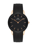 Daniel Wellington Iconic Motion Black Dial Black Rubber Strap Watch For Men - DW00100425 Authentic Buy Shop Now