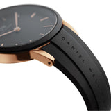 Daniel Wellington Iconic Motion Black Dial Rubber Strap Watch For Women - DW00100426 Authentic Buy Shop Now