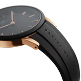 Daniel Wellington Iconic Motion Black Dial Black Rubber Strap Watch For Men - DW00100425 Authentic Buy Shop Now