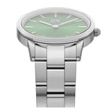 Daniel Wellington Iconic Link Emerald Green Dial Silver Steel Strap Watch For Men - DW00100427 Authentic Buy Shop Now