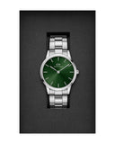 Daniel Wellington Iconic Link Emerald Green Dial Silver Steel Strap Watch For Men - DW00100427 Authentic Buy Shop Now