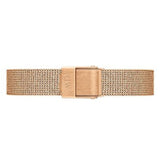 Daniel Wellington Petite Pressed Melrose Black Dial Rose Gold Mesh Strap Watch For Women - DW00100440 Authentic Buy Shop Now