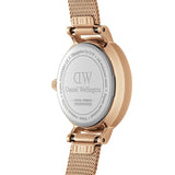 Daniel Wellington Petite Pressed Melrose White Dial Gold Mesh Bracelet Watch For Women - DW00100447 Authentic Buy Shop Now