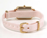Daniel Wellington Quadro Pressed Mother of Pearl Pink Dial Pink Nylon Strap Watch For Women - DW00100509 Authentic Buy Shop Now