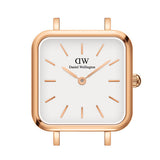 Daniel Wellington Quadro Studio White Dial Rose Gold Mesh Strap Watch For Women - DW00100517 Authentic Buy Shop Now