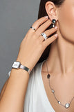 Daniel Wellington Quadro Studio White Dial Silver Mesh Bracelet Watch For Women - DW00100521 Authentic Buy Shop Now
