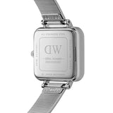 Daniel Wellington Quadro Studio Black Dial Silver Mesh Strap Watch For Women - DW00100522 Authentic Buy Shop Now