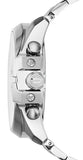 Diesel Mega Chief Chronograph White Dial Silver Steel Strap Watch For Men - DZ4328 Authentic Buy Shop Now