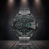 Diesel Uber Chief Black Dial Grey Stainless Steel Strap Watch For Men - DZ7372 Authentic Buy Shop Now