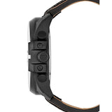 Diesel Mega Chief Quartz Black Dial Two Tone Leather Strap Watch For Men - DZ4305 Authentic Buy Shop Now