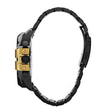 Diesel Mega Chief Chronograph Black Dial Black Steel Strap Watch For Men - DZ4338 Authentic Buy Shop Now