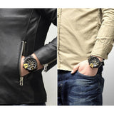 Diesel Mega Chief Chronograph Black Dial Black Steel Strap Watch For Men - DZ4338 Authentic Buy Shop Now