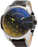 Diesel Mega Chief Chronograph Black Dial Grey Nylon Strap Watch For Men - DZ4523 Authentic Buy Shop Now