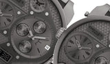 Diesel Mr Daddy 1.0 Gray Dial Gray Stainless Steel Watch For Men - DZ7247 Authentic Buy Shop Now
