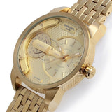 Diesel Mini Daddy Gold Dial Gold Steel Strap Watch For Men - DZ7306 Authentic Buy Shop Now