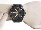 Diesel Big Daddy Chronograph Black Dial Black Steel Strap Watch For Men - DZ7312 Authentic Buy Shop Now