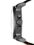 Diesel Mr Daddy 2.0 Chronograph Black Dial Brown Leather Strap Watch For Men - DZ7332 Authentic Buy Shop Now