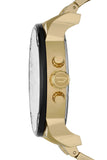Diesel Mr Daddy 2.0 Chronograph Black Dial Gold Steel Strap Watch For Men - DZ7333 Authentic Buy Shop Now