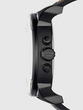 Diesel Mr Daddy 2.0 Chronograph Black Dial Black Leather Strap Watch For Men - DZ7350 Authentic Buy Shop Now